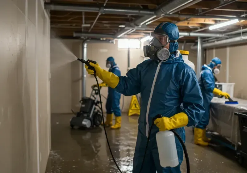 Basement Sanitization and Antimicrobial Treatment process in Gresham, OR